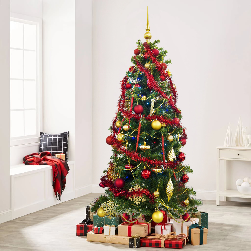 Ель искусственная Yuzu Christmas Tree с игрушками и гирляндой 150 см, цвет зеленый - фото 2