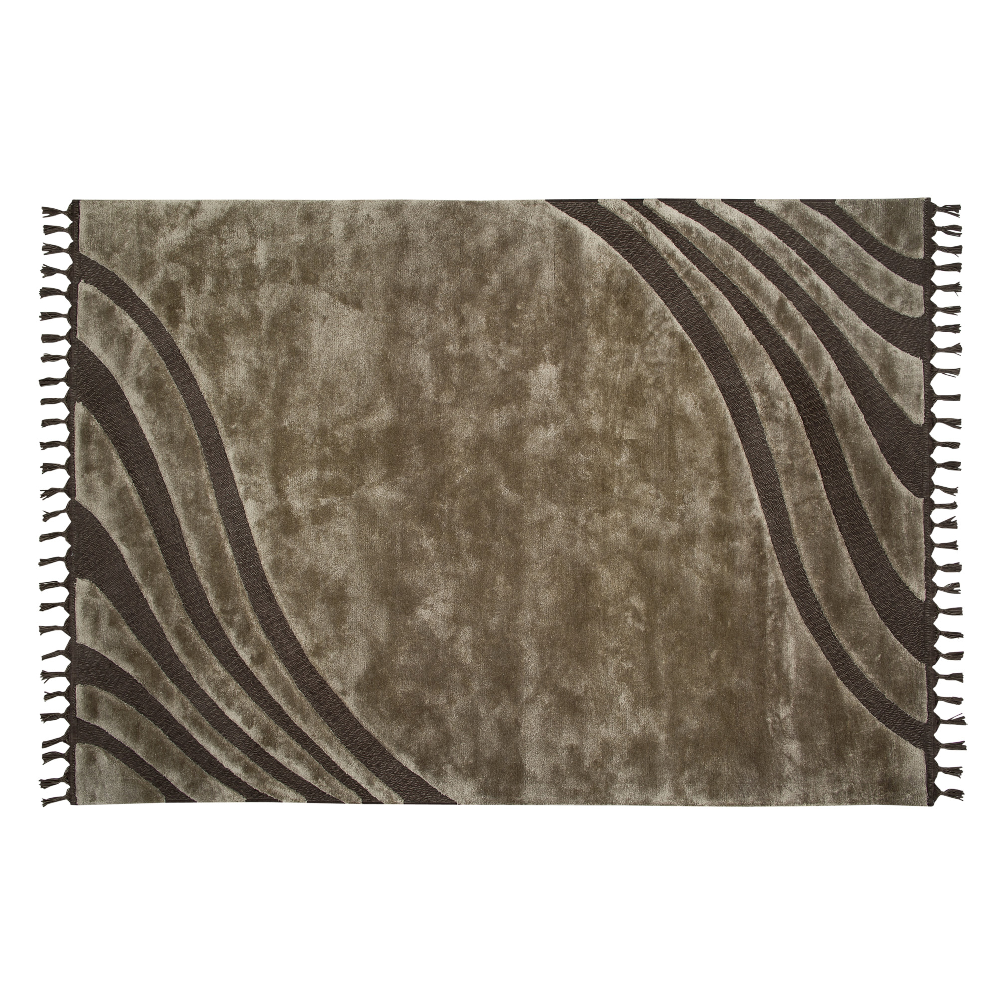 

Ковёр с кистями 170 х 240 см коричневый Креатив Дизайн Cross Tufting Ct5.21 Brown, Коричневый с узором (изогнутые полосы)