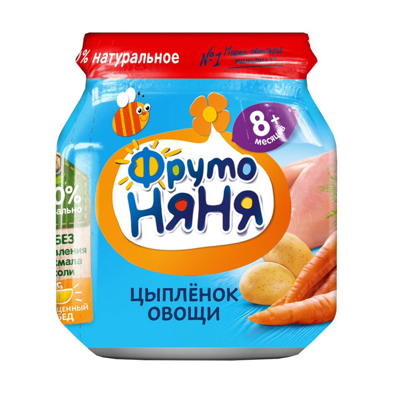 

Пюре мясное ФрутоНяня Цыпленок с овощами 100 г