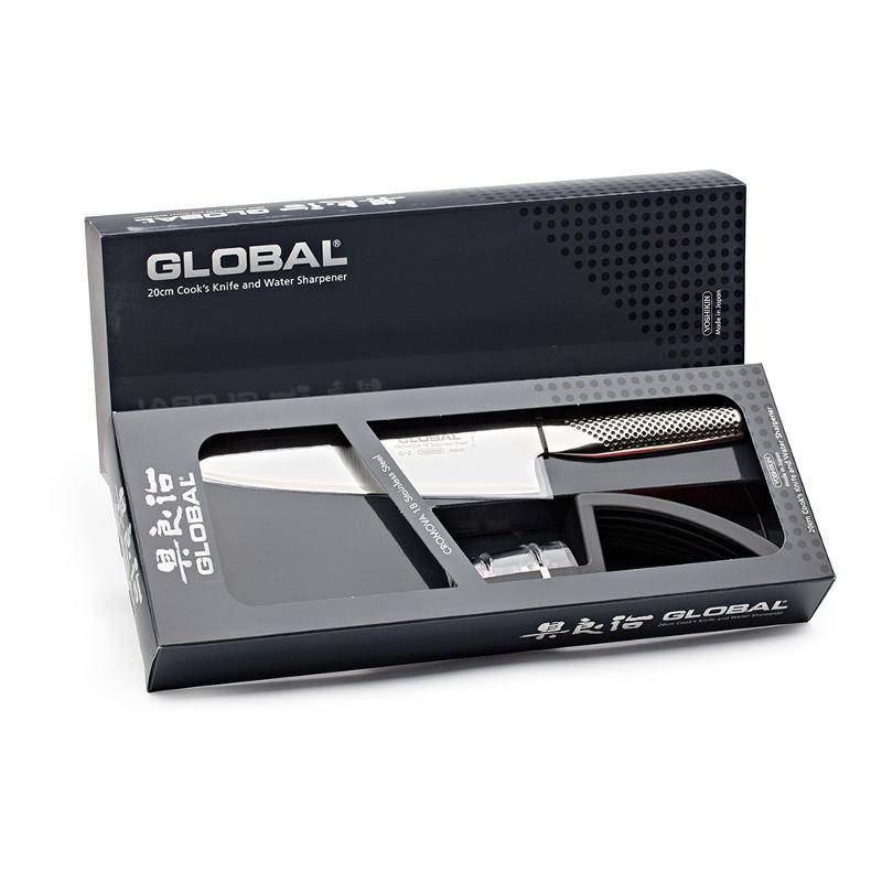 Нож и ножеточка Global G-2220BR, цвет стальной - фото 2