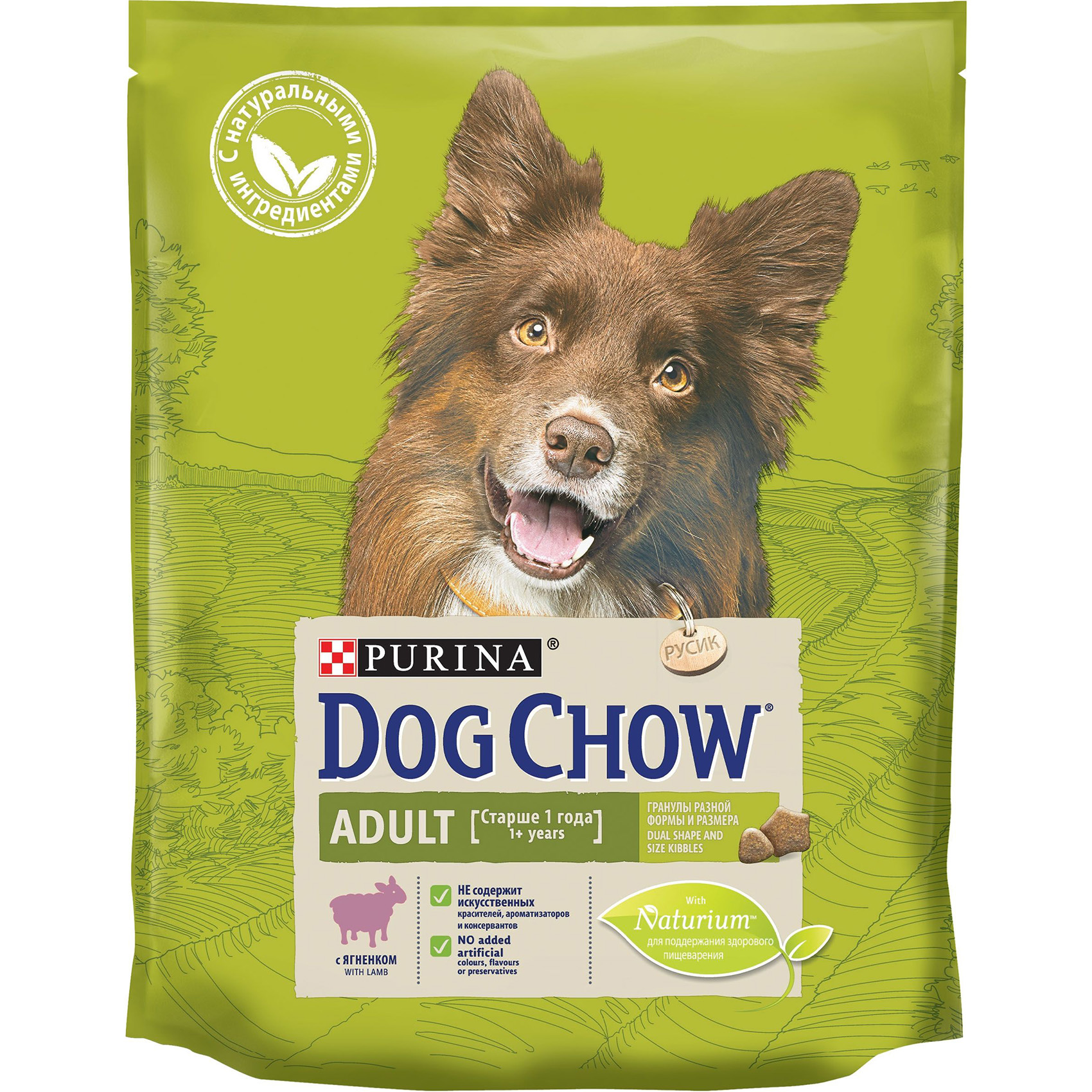 Корм для собак Dog Chow Adult ягнёнок 800 г