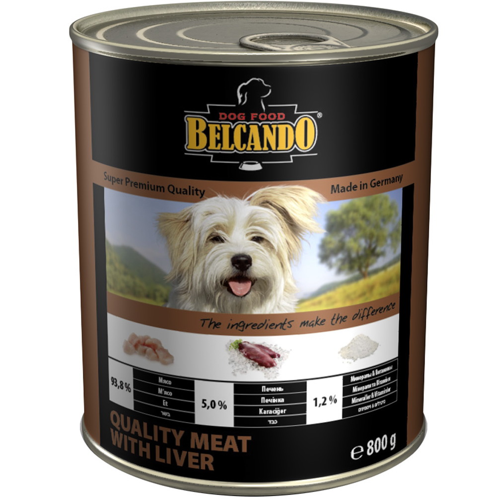 фото Корм для собак belcando мясо с печенью 400 г