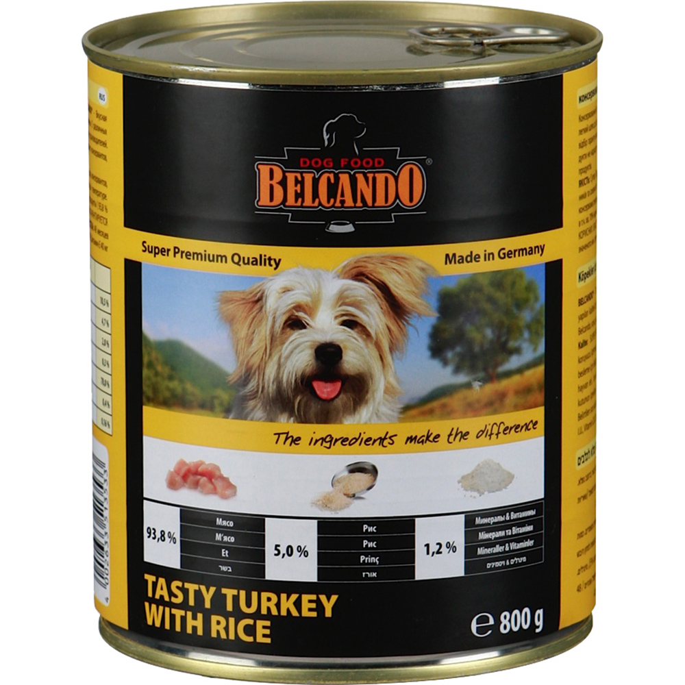 Корм для собак Belcando Индейка с рисом 800 г