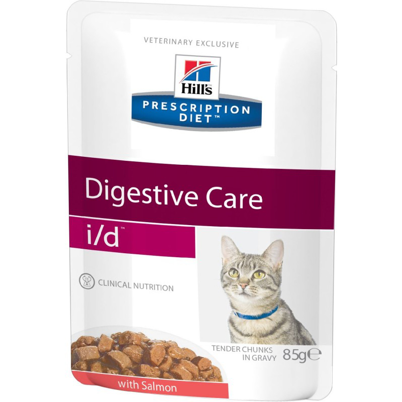 фото Корм для кошек hill's prescription diet feline i/d лосось 85 г hill`s