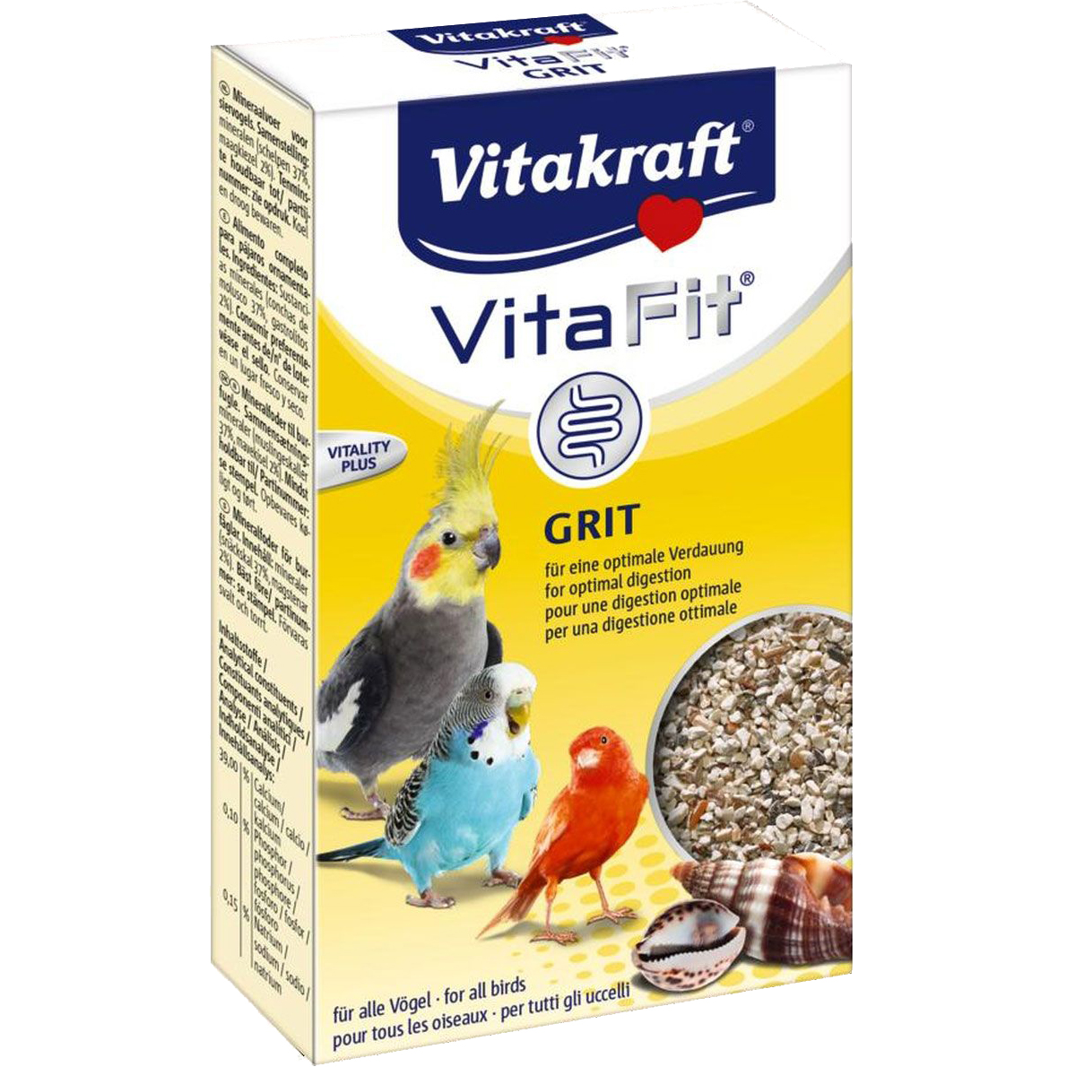 фото Песок для птиц vitakraft vita grit nature 300 г витакрафт