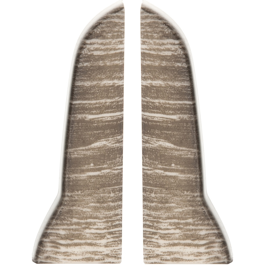 фото Торцевые заглушки для плинтуса lider 75 мм дуб горный 2 шт