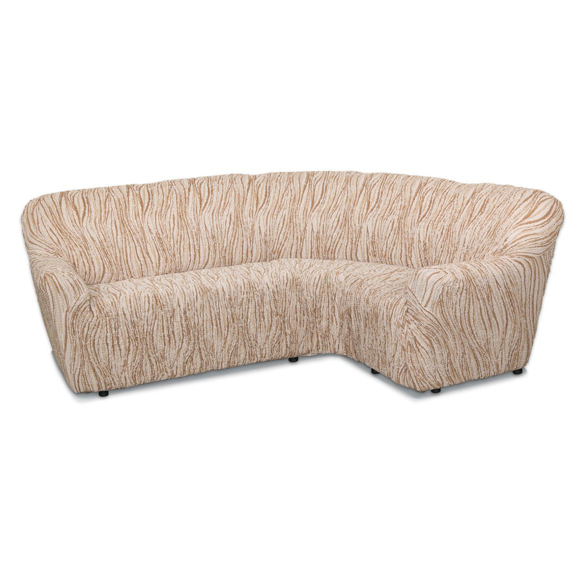 фото Чехол на классический угловой диван виста элегант крем еврочехол