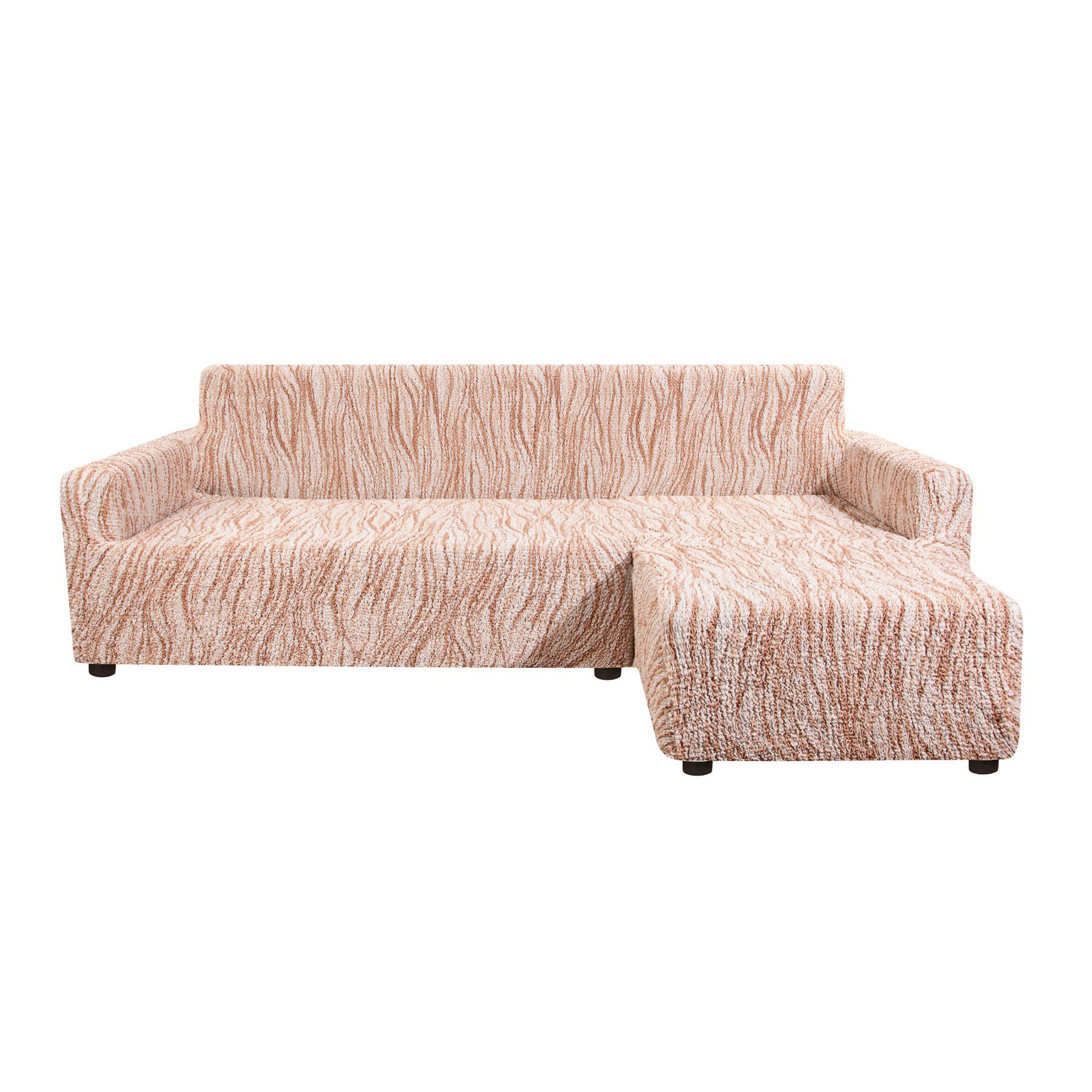 фото Чехол на угловой диван с правым выступом виста элегант крем еврочехол