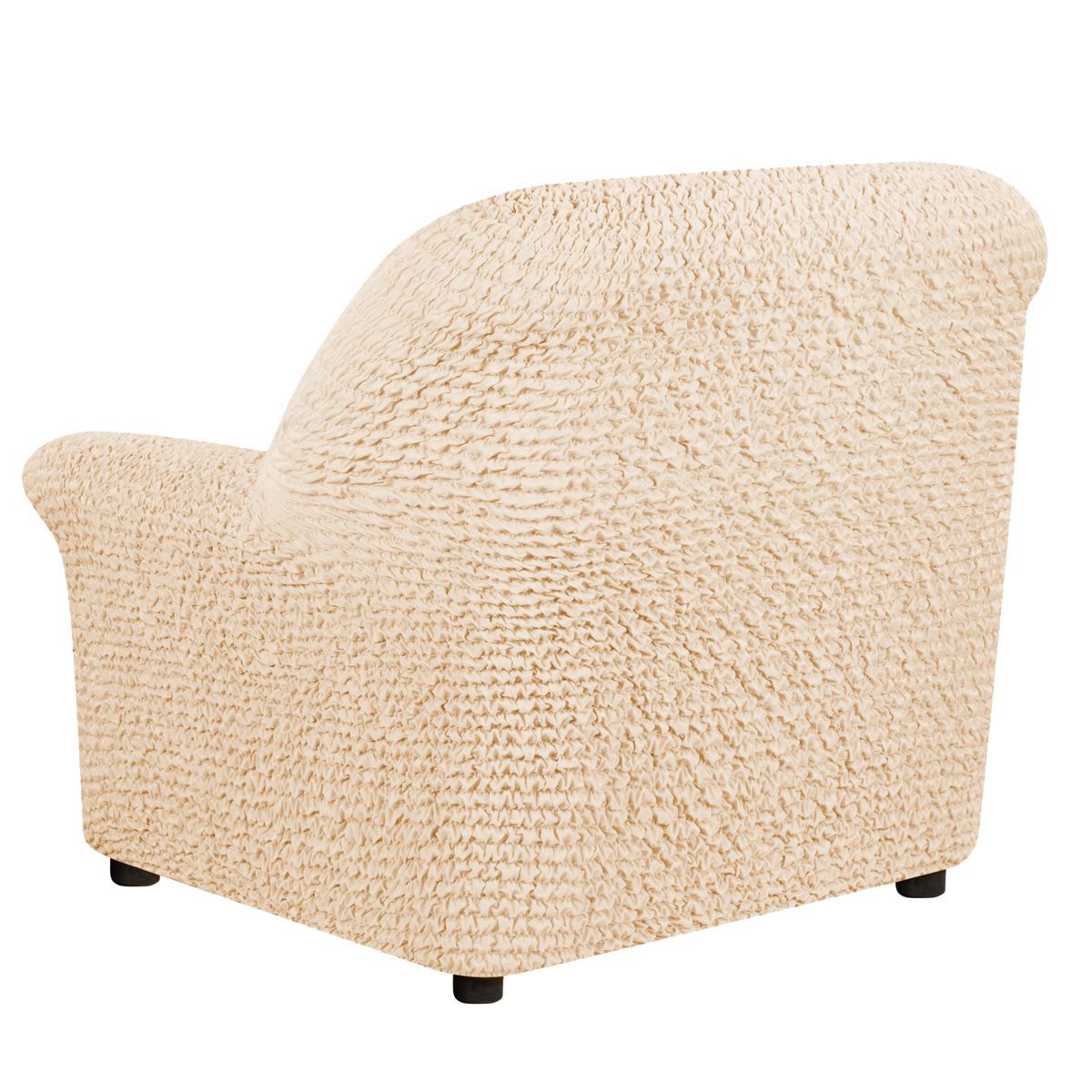 фото Чехол на кресло микрофибра ваниль еврочехол