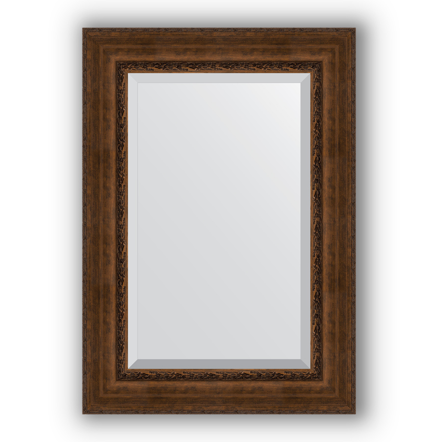 Зеркало с фацетом в багетной раме Evoform состаренная бронза с орнаментом 120 мм 72х102 см