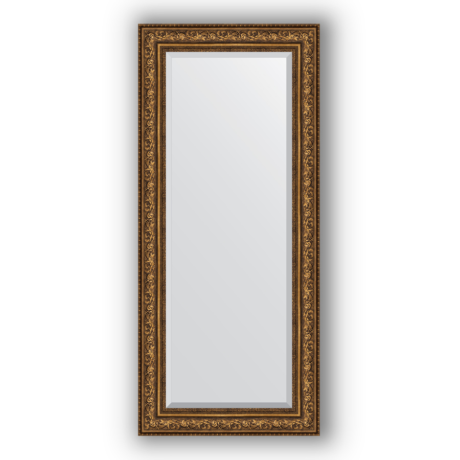Зеркало с фацетом в багетной раме Evoform виньетка состаренная бронза 109 мм 70х160 см
