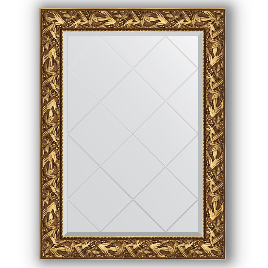 Зеркало с гравировкой в багетной раме Evoform византия золото 99 мм 79x106 см