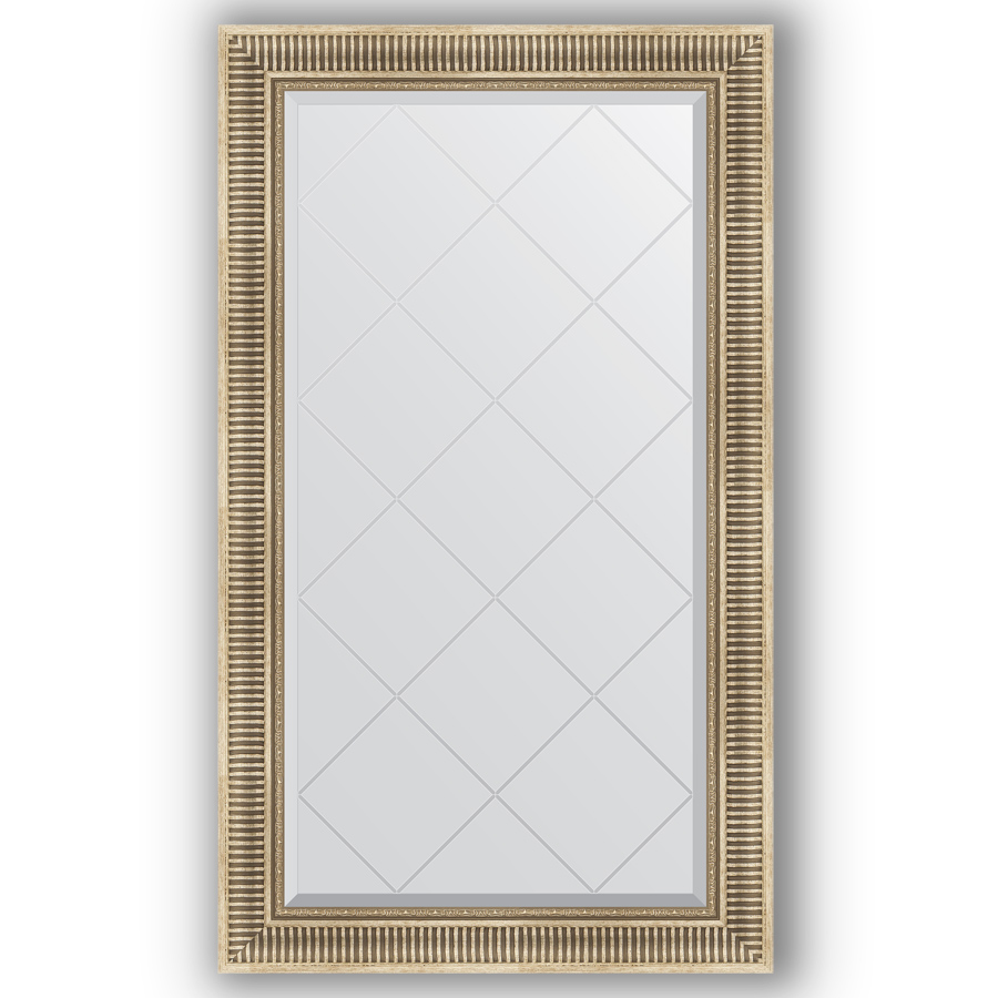 фото Зеркало в багетной раме evoform серебряный акведук 77x132 см