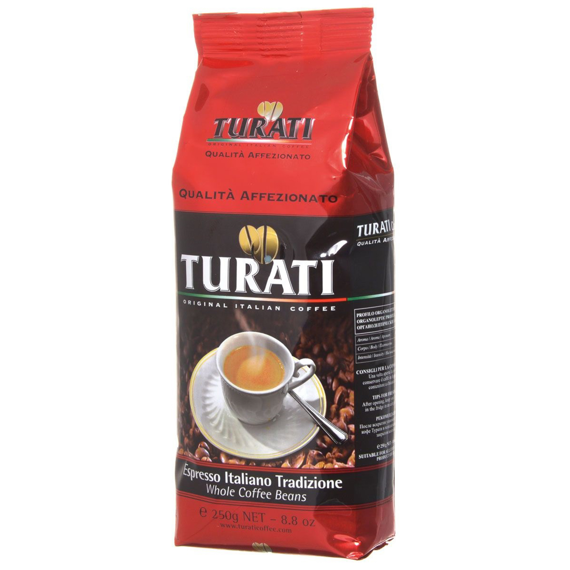 

Кофе в зернах Turati Affezionato 250 г