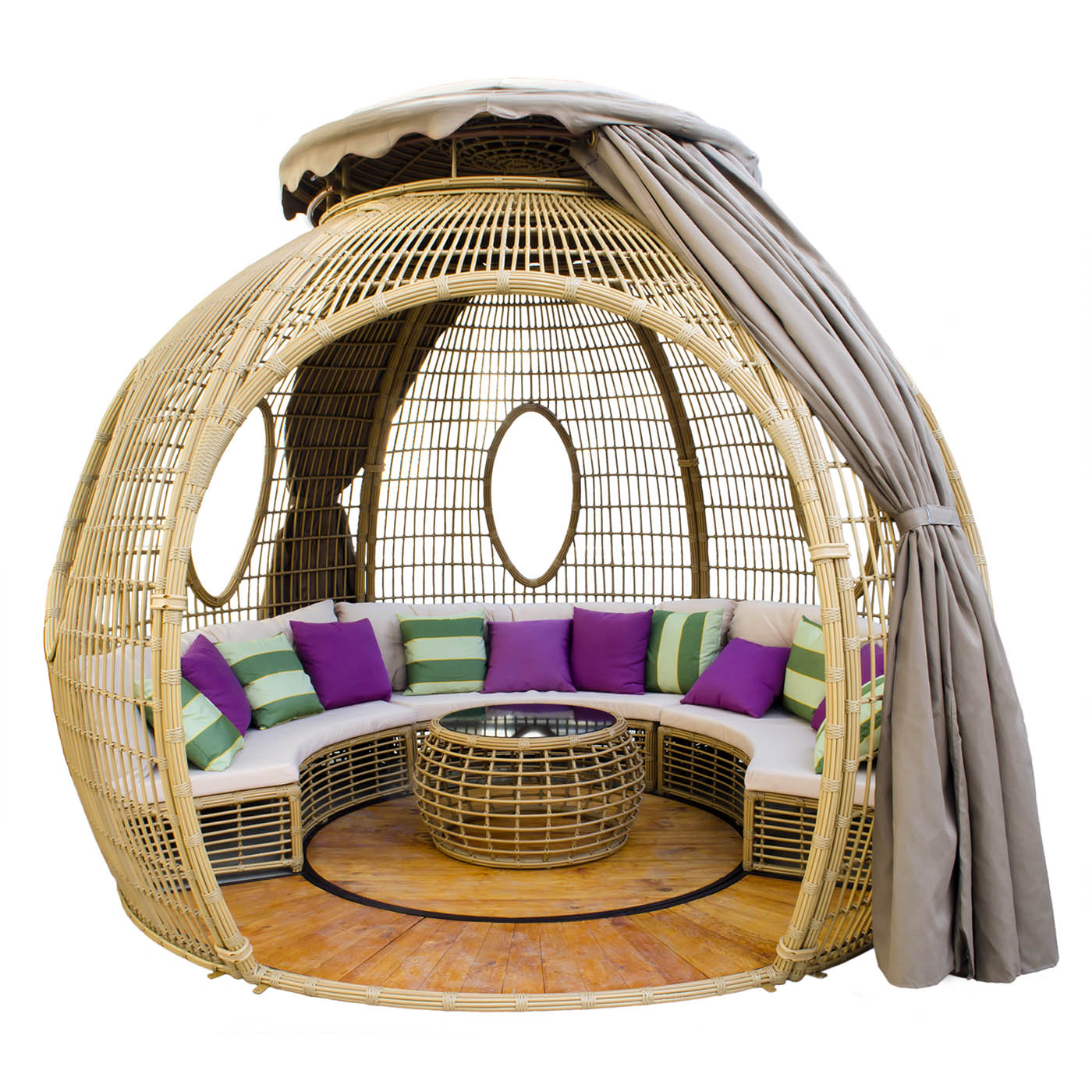 фото Комплект мебели с шатром derong с деревянным полом