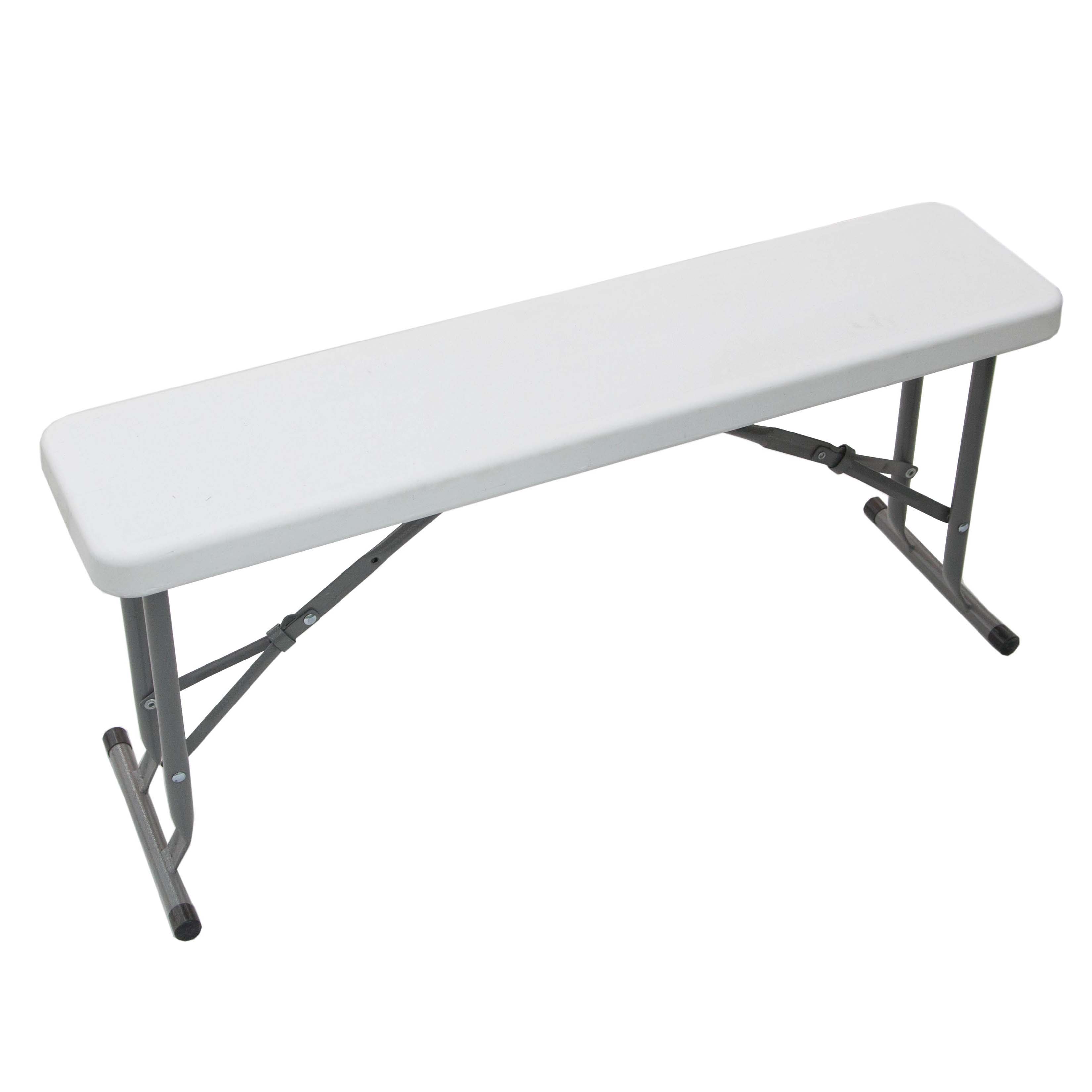 фото Набор складной hunter: стол+2 скамьи белые (htb110t/htb110b)