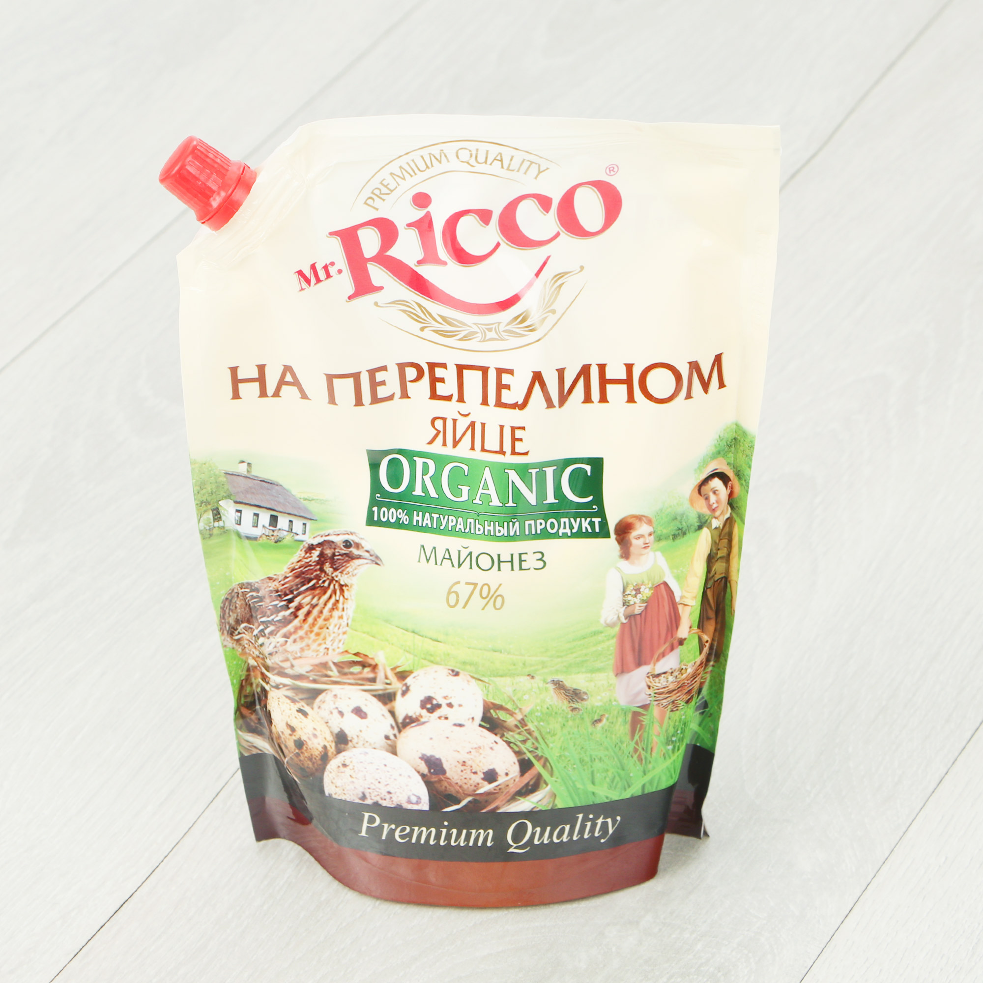 

Майонез Mr.Ricco Organic на перепелином яйце 67% 800 мл
