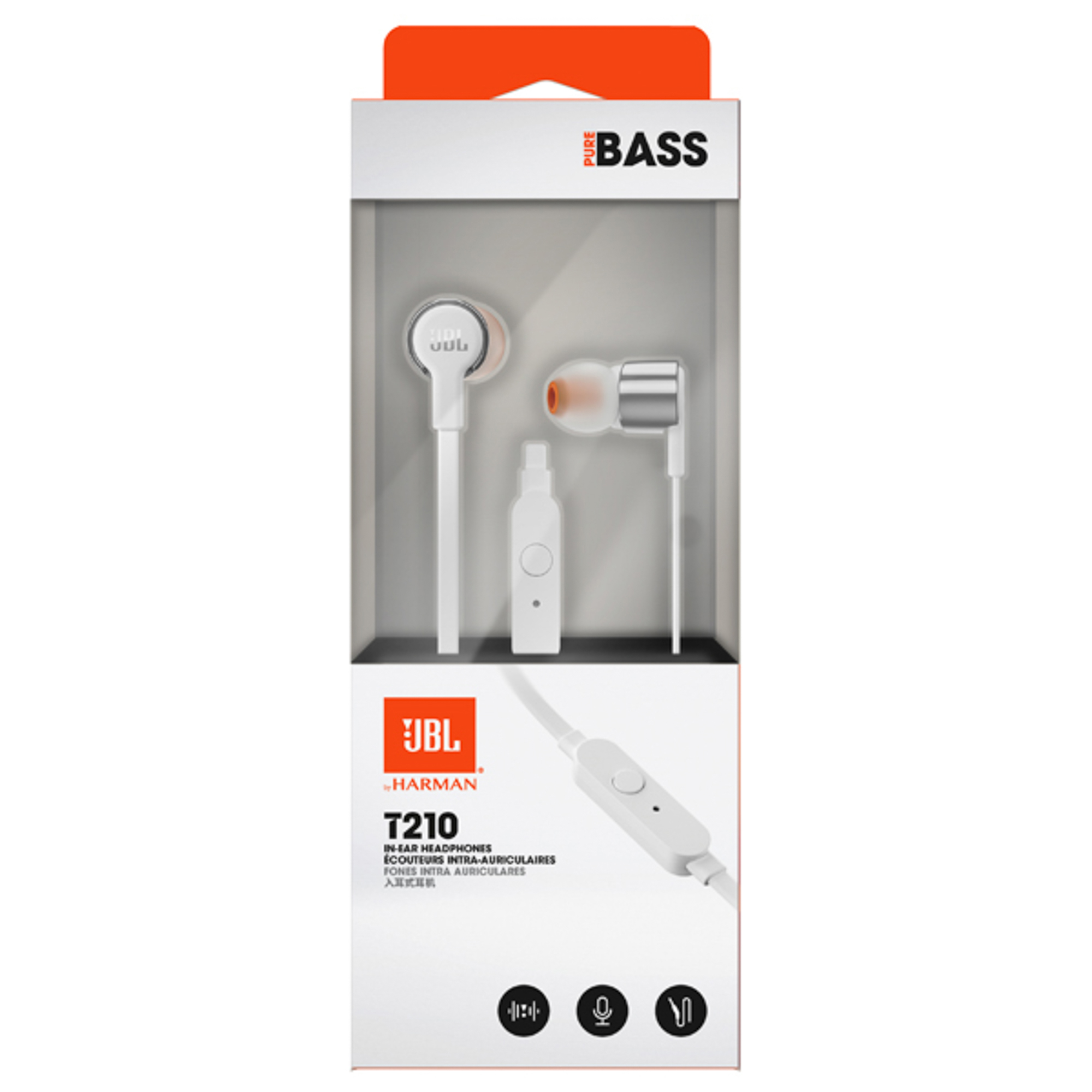 Наушники JBL T210 Grey