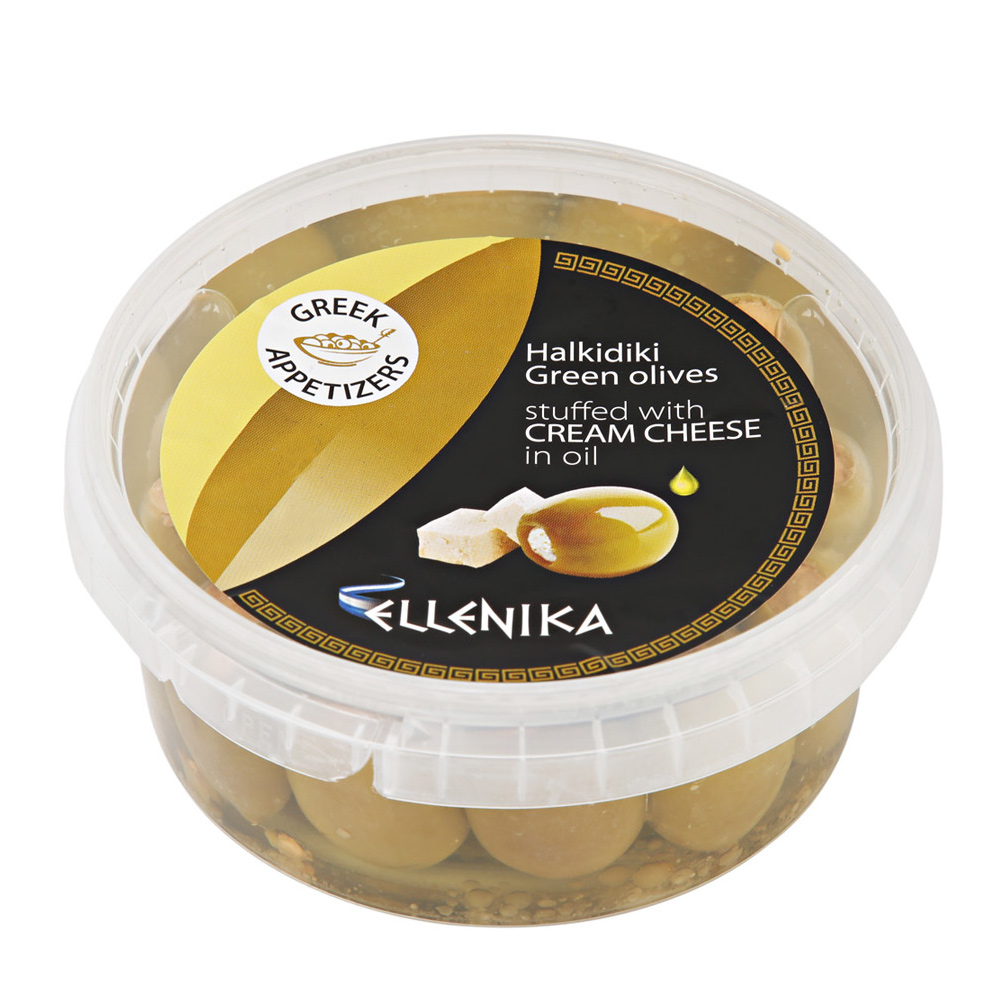 Оливки Халкидики Ellenika со сливочным сыром 150 г