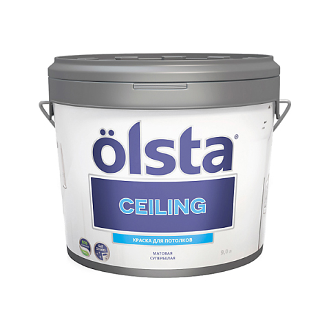 фото Краска olsta ceiling база а 2,7 л