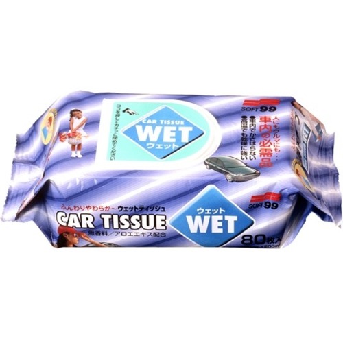 Влажные салфетки Soft99 Car Tissue Wet, 80 шт
