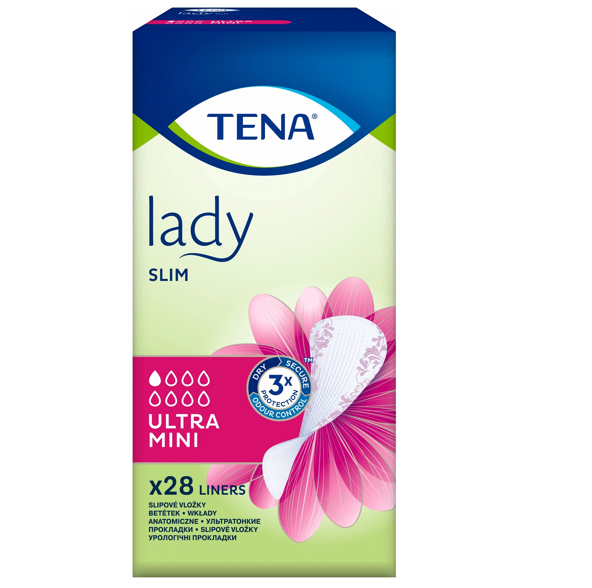 Урологические прокладки на каждый день ТЕНА Леди Ультра Мини (TENA Lady Ultra Mini) 28 шт.