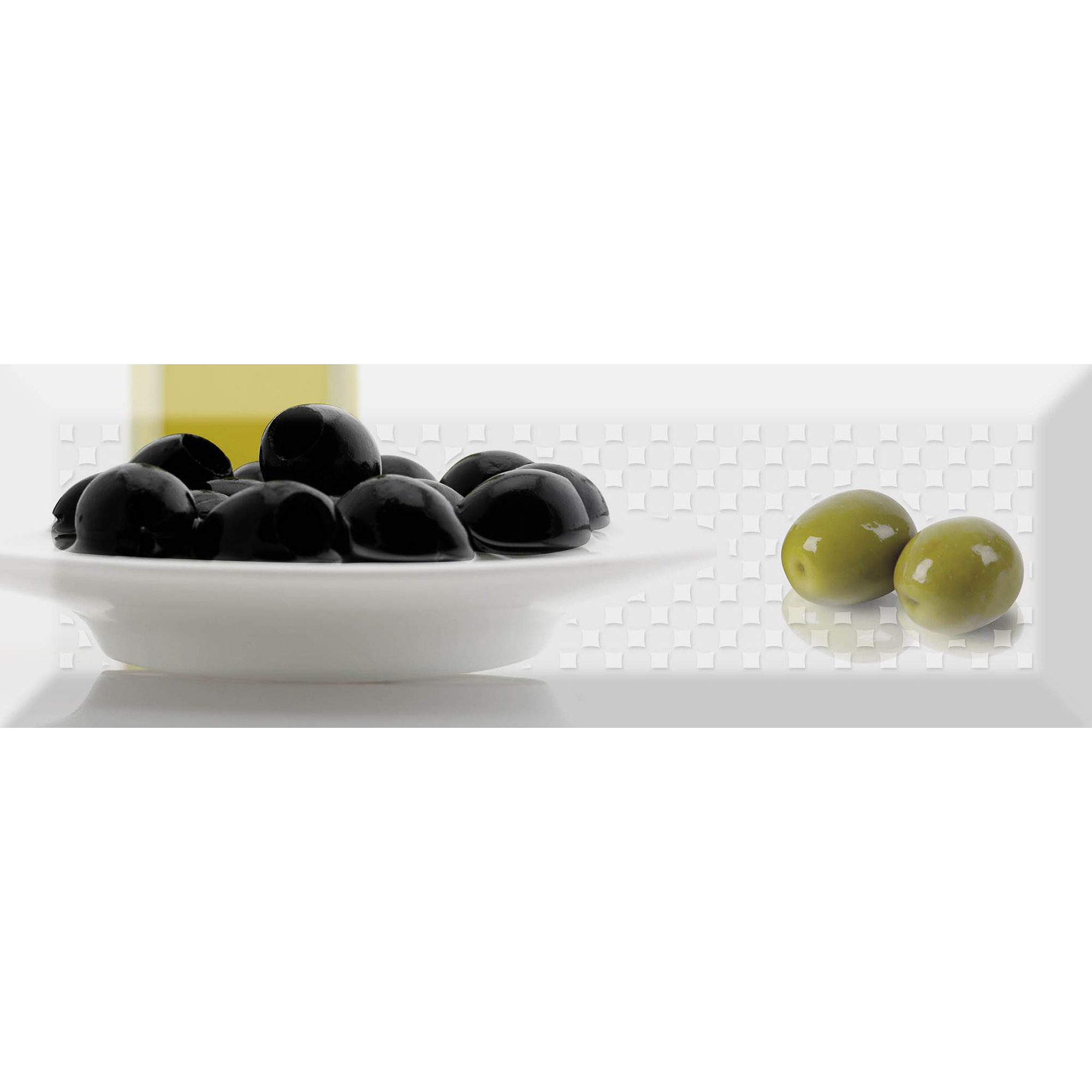 фото Декор absolut keramika olives fluor dec. olives 01 10x30 см