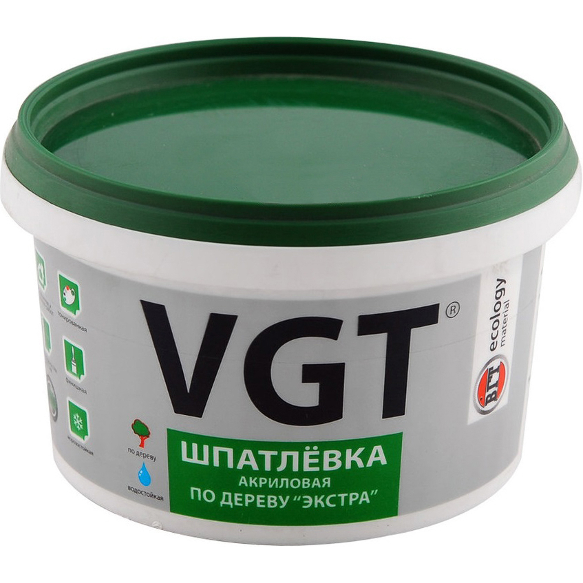 

Готовая шпатлевка VGT Экстра по дереву 1 кг Береза, Бежевый