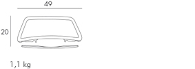 фото Подлокотники для шезлонга nardi atlantico серый (4045210000)