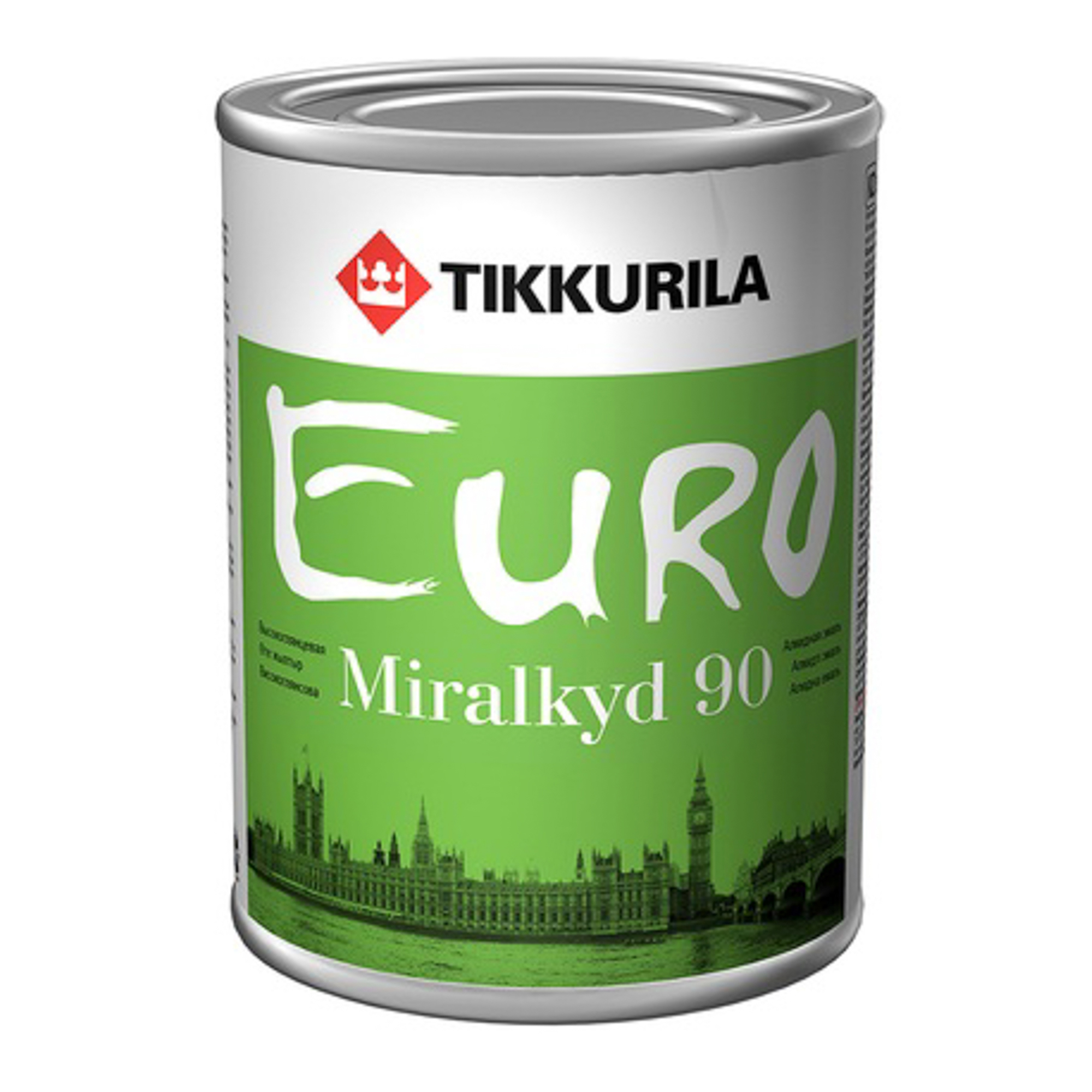 Эмаль алкидная высокоглянцевая Tikkurila Euro Miralkyd 90 база с 0.9л
