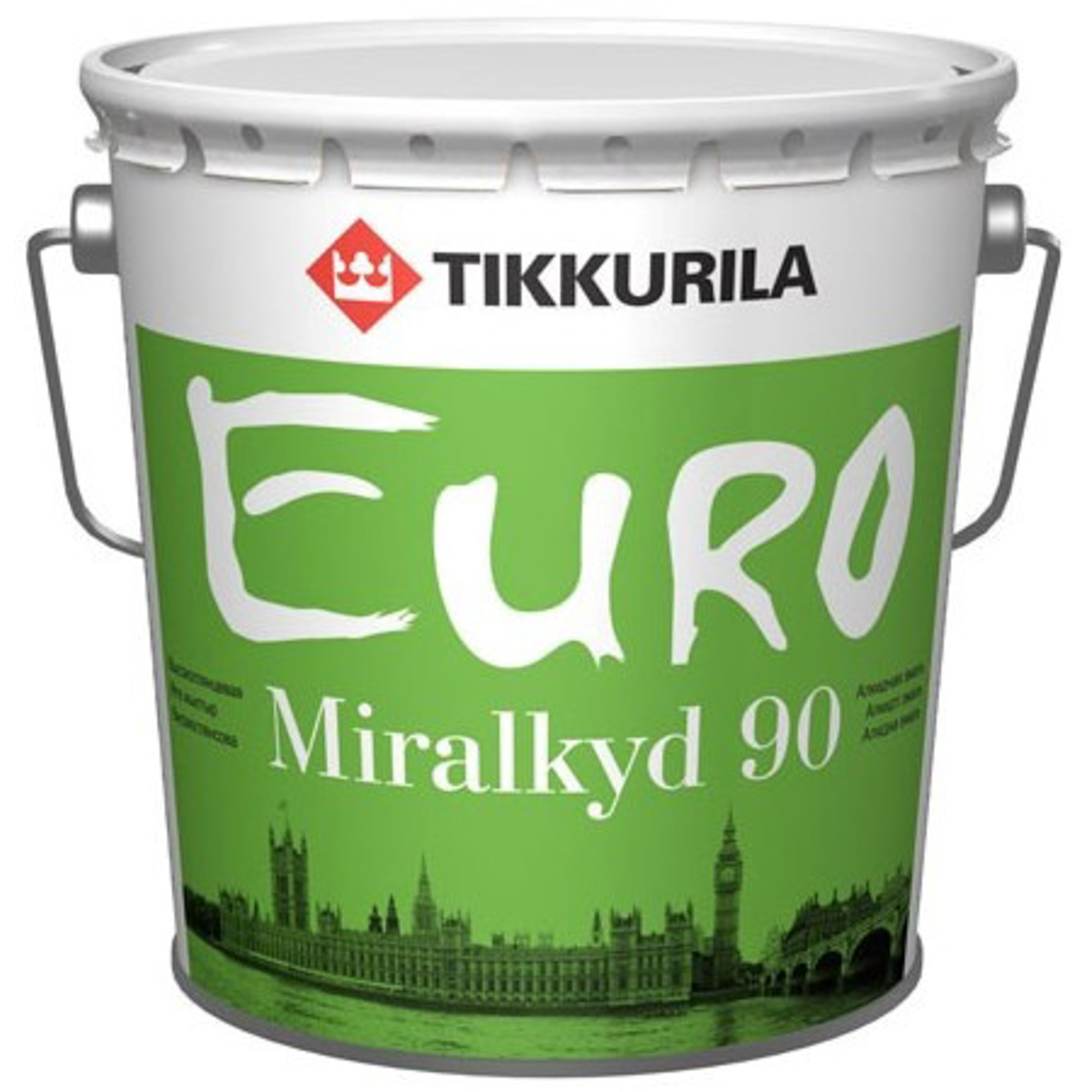 фото Эмаль алкидная высокоглянцевая tikkurila euro miralkyd 90 база с 2.7л тиккурила ойл