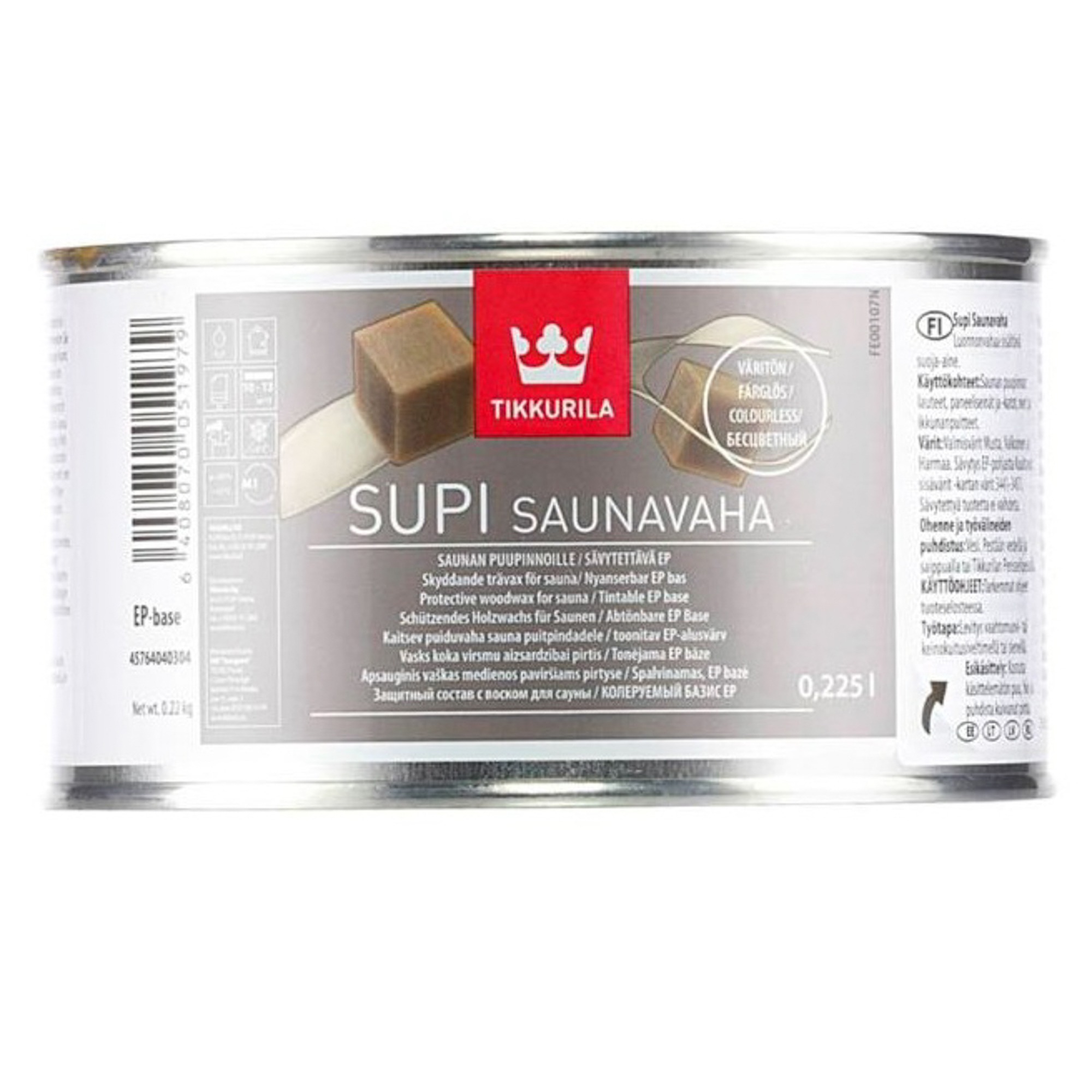 Защитный воск для саун Tikkurila супи саунаваха 0.225 л