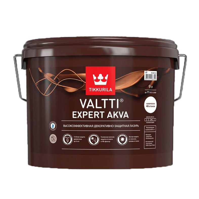 

Антисептик Tikkurila Valtti Expert Akva палисандр 9 л