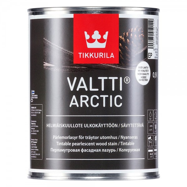 фото Фасадная лазурь tikkurila valtti arctic 0.9 л тиккурила ойл