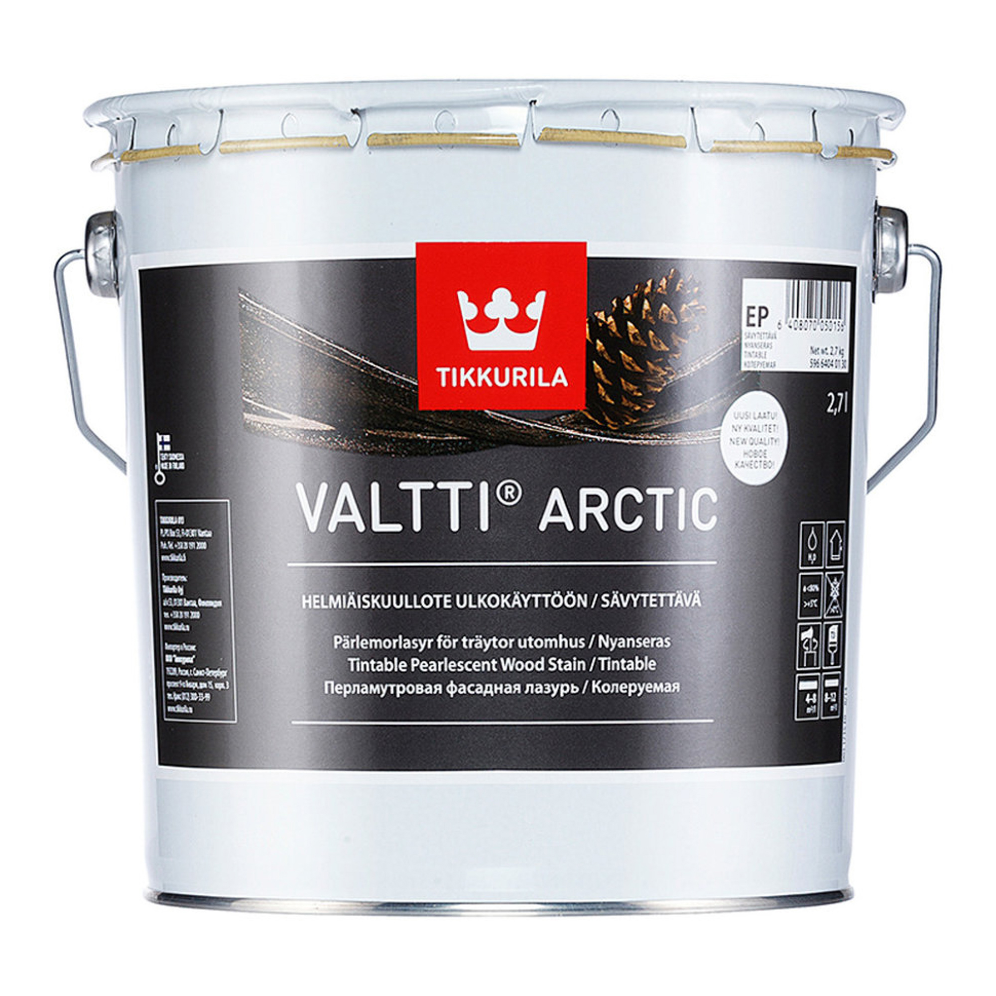 фото Фасадная лазурь tikkurila valtti arctic 2.7 л тиккурила ойл