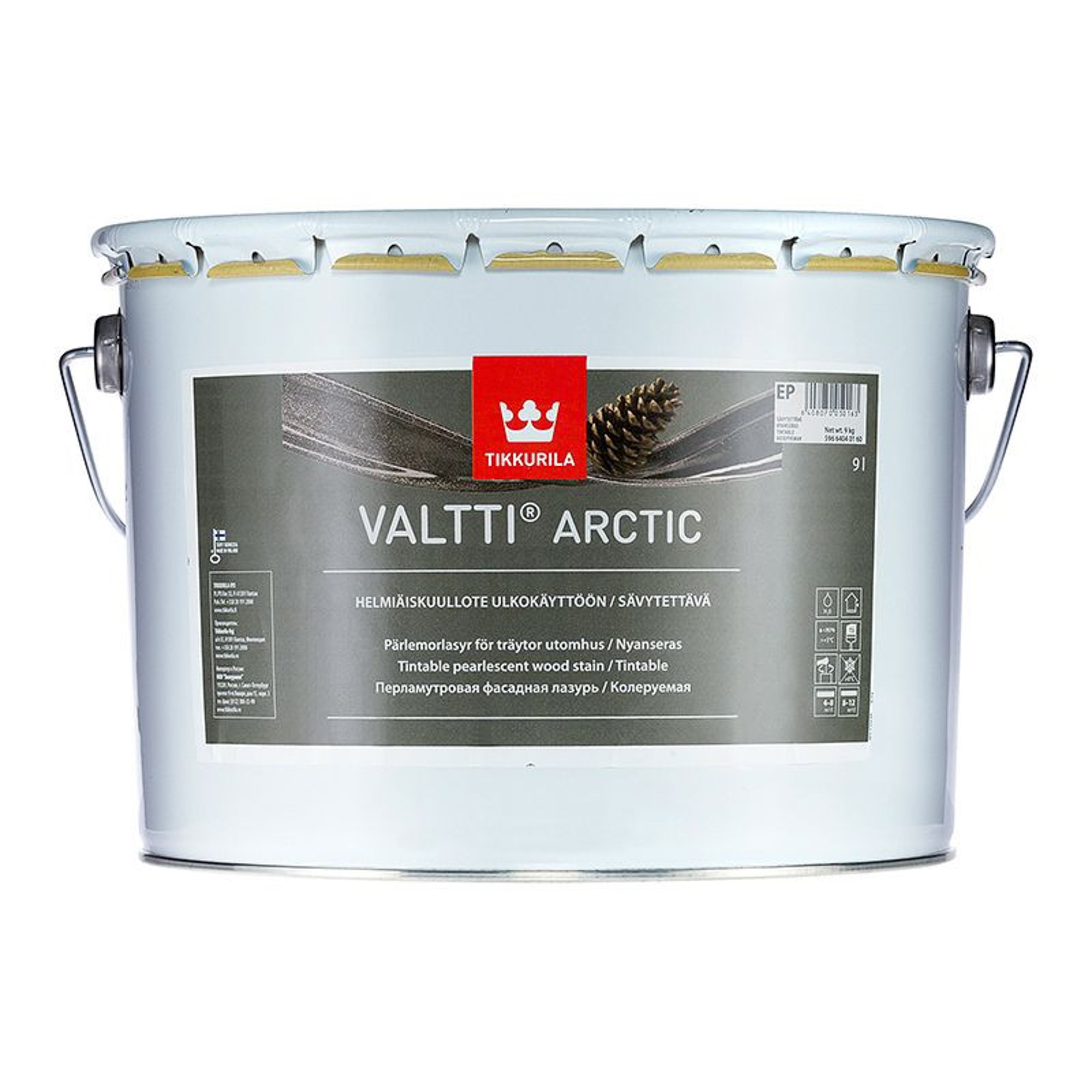 фото Фасадная лазурь tikkurila valtti arctic 9 л тиккурила ойл