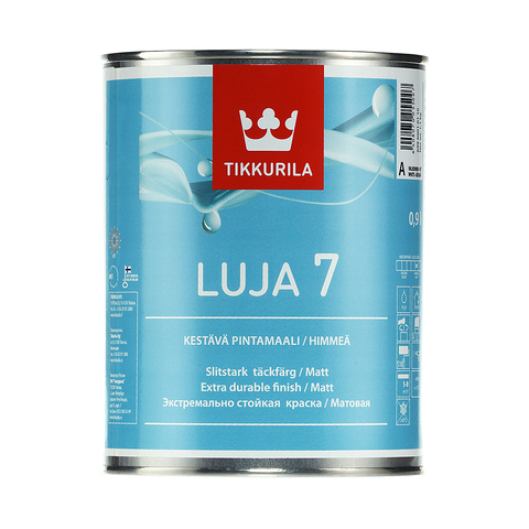 фото Краска tikkurila luja 7 матовая база с 0.9 л тиккурила ойл