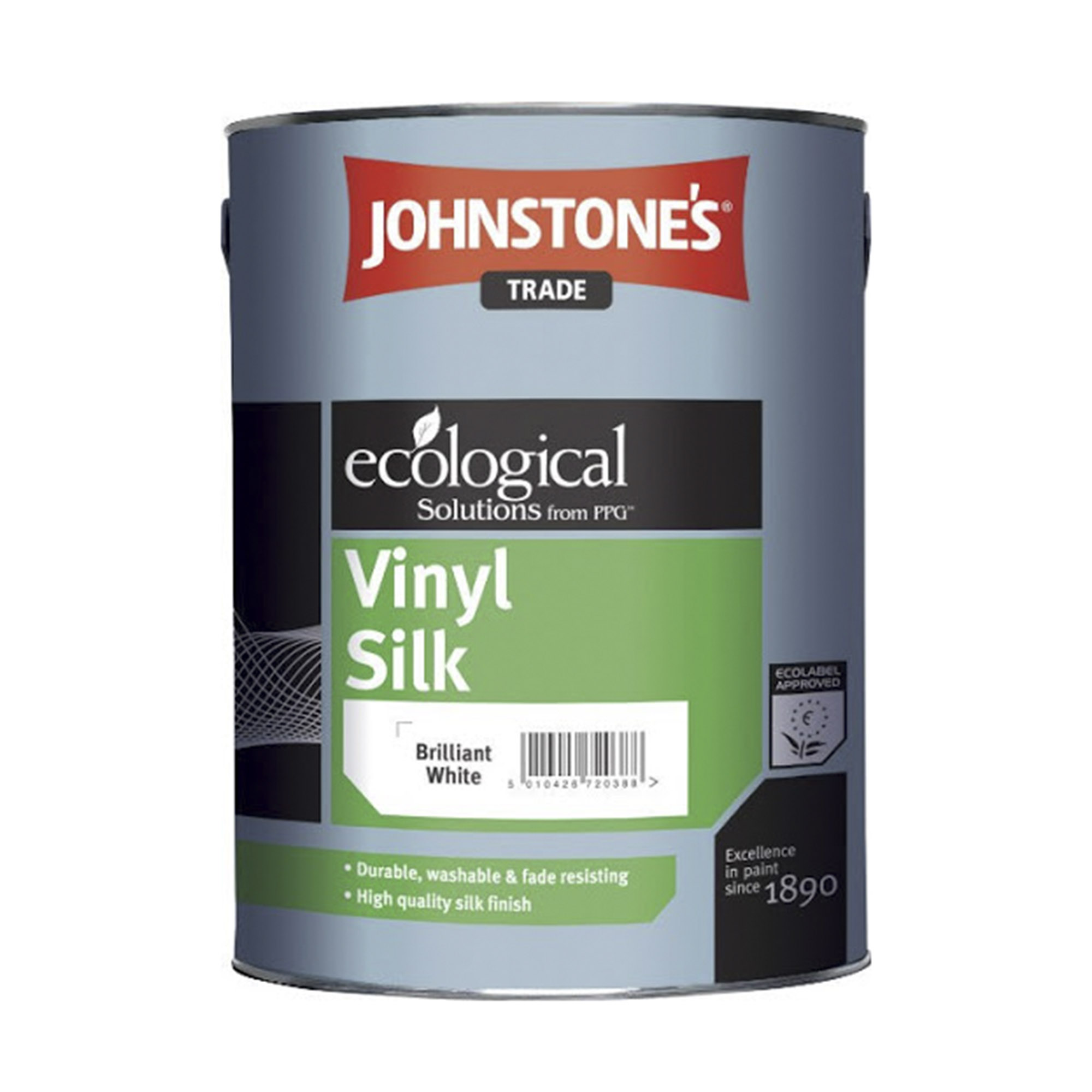 фото Краска johnstones vinyl silk brilliant white 5 л