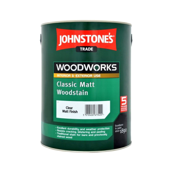 фото Лак johnstone's matt woodstain красное дерево 2,5 л johnstones