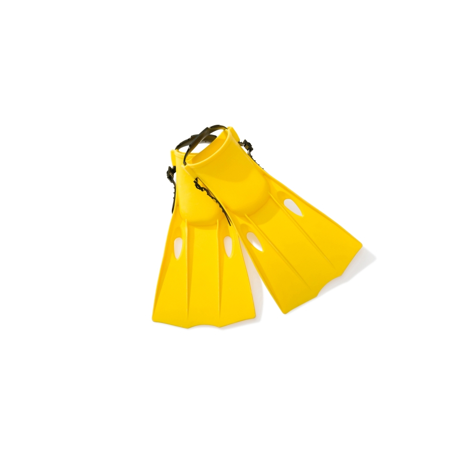 Ласты для плавания Intex 35 - 37 размер, цвет желтый