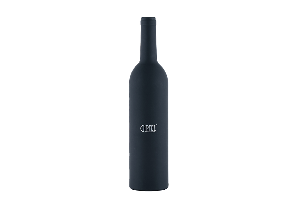 Набор винных аксессуаров из 5 предметов в кейсе в форме бутылки Gipfel, цвет черный - фото 2