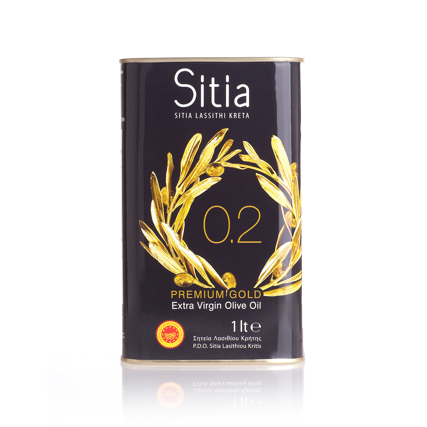 Масло оливковое SITIA P.D.O. Extra Virgin 0,2% 1 л - фото 1