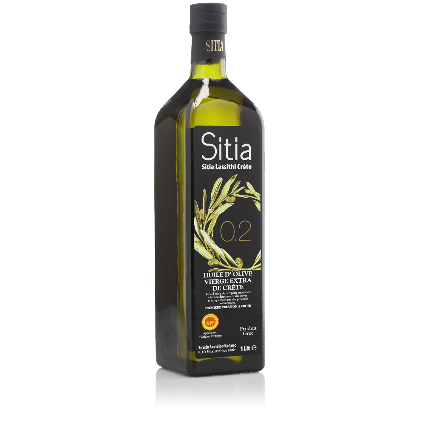 Масло оливковое SITIA P.D.O. Extra Virgin 0,2% 1 л - фото 1