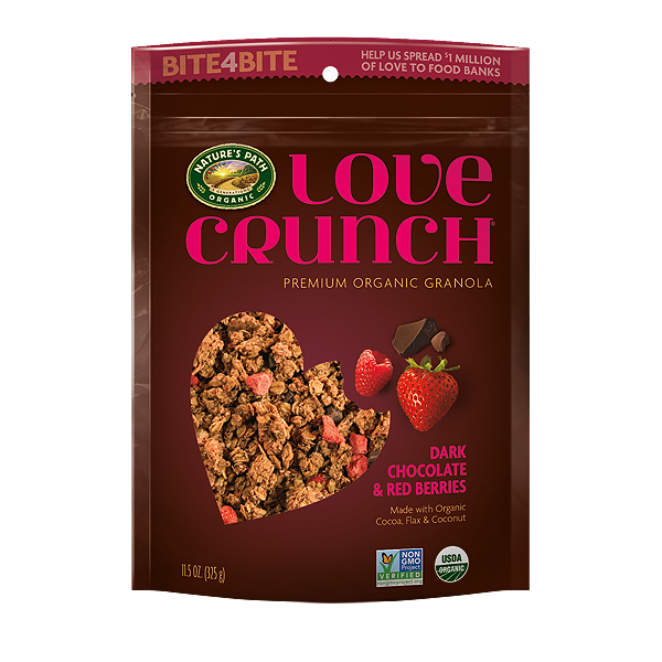 Гранола NATURE'S PATH Love Crunch темный шоколад, малина и клубника 325 г