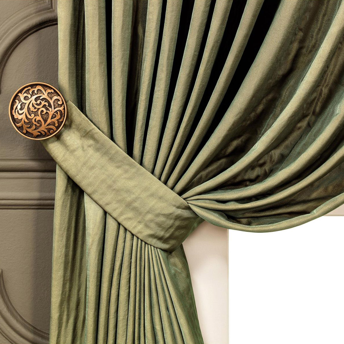 фото Шторы togas лидо 250х300 см 4 предмета зеленый