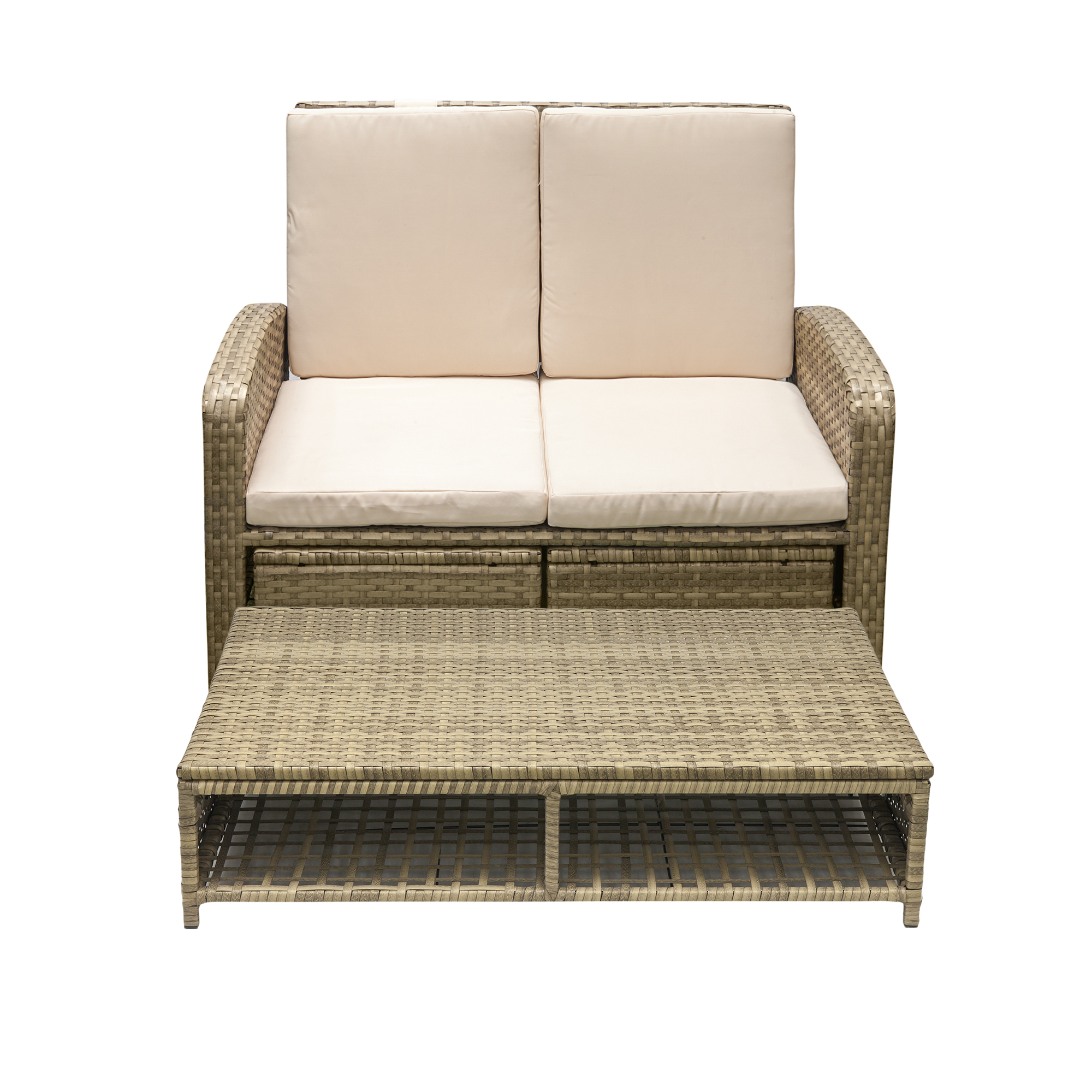 Комплект мебели Jlip (S3223B/S3223A/S3223C), цвет бежевый, молочный (подушки), размер 116 х 73 х 91 см - фото 1