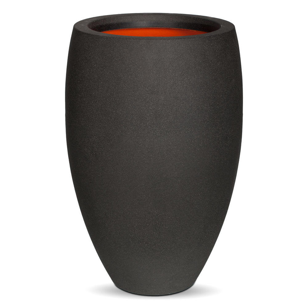 фото Кашпо capi tutch vase eleg del 40x60см черный (kbl1131)