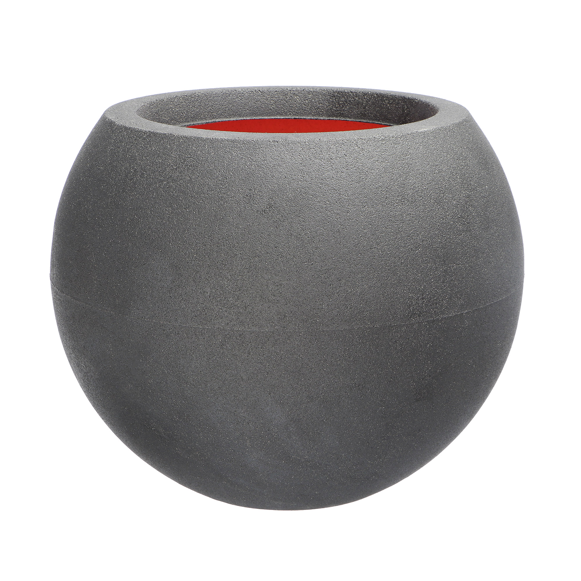 Кашпо Capi Tutch Vase Ball 40х32 см, цвет черный - фото 1
