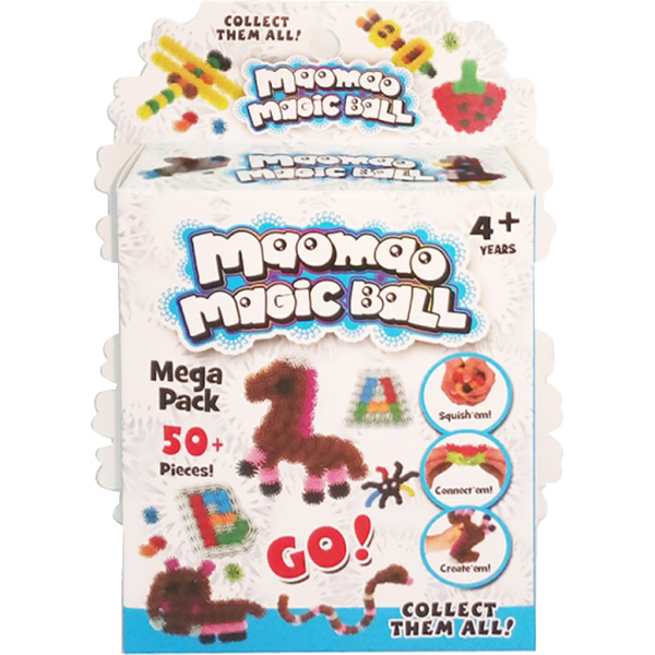 фото Конструктор-липучка junfa toys волшебный шар маомао mega pack 50 деталей