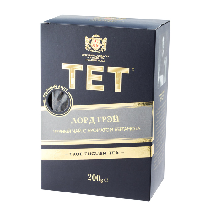 Чай черный TET Лорд Грэй с бергамотом листовой 200 г